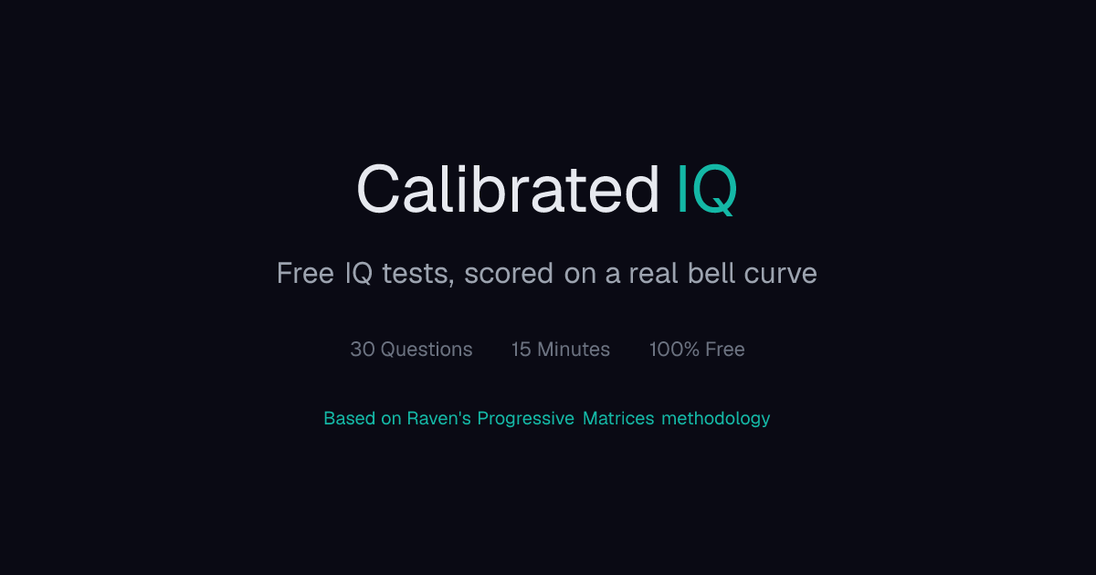 IQ Percentile Calculator — Find Your Ranking | CalibratedIQ